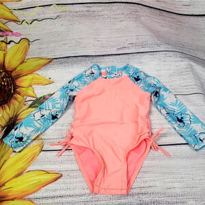 Cat & Jack One-Piece Long Sleeve Swimsuit Size 2T
